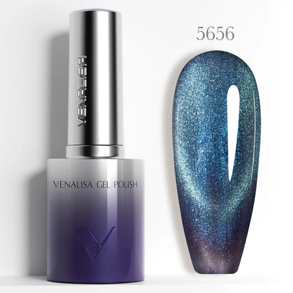 10ml Venalisa Hema Free TPO Free Gel Nail Polish Christmas New Year Soak Off Glitter Red Colors Cat Eye Magnet Nail Gel Polish