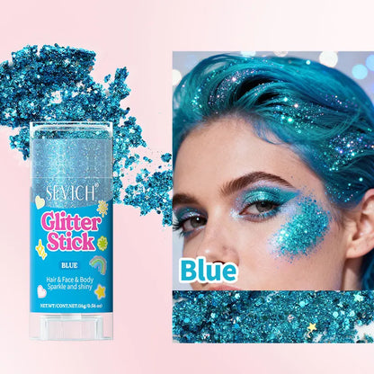 Fairy Dust Sparkling Sequins Glitter Bar Makeup Face Body Glitter Gel Hair Glitter Spray Christmas Paillette for Child Girl