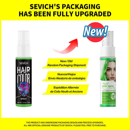 Sevich New Style Hair Color Spray One-Time Hair Color Instant Hair Salon Hair Care Styling Product For Men and Women 5 Color