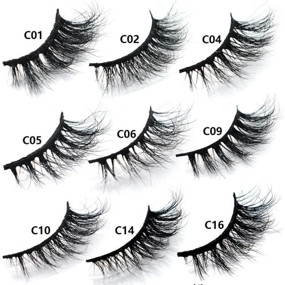 Half Lashes Mink Eyelashes Fluffy Soft False Eyelashes Wispy Cross Mink Eye Lashes Natural Short Mink Eyelash Extension Makeup