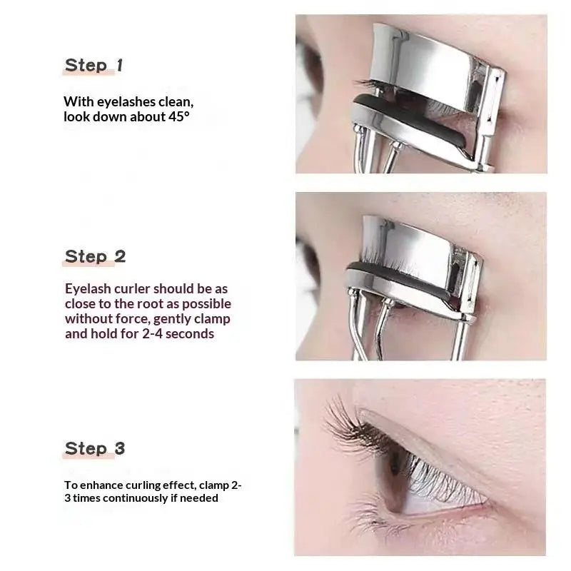1/5 Pcs Portable Eyelash Curler Carbon Steel Eyelash Curler Lasting Shaping Suitable Female Eyelash Lifting Eye Eyelash〔DD329〕