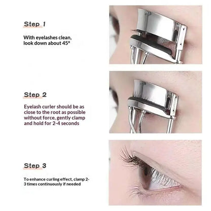 1/5 Pcs Portable Eyelash Curler Carbon Steel Eyelash Curler Lasting Shaping Suitable Female Eyelash Lifting Eye Eyelash〔DD329〕