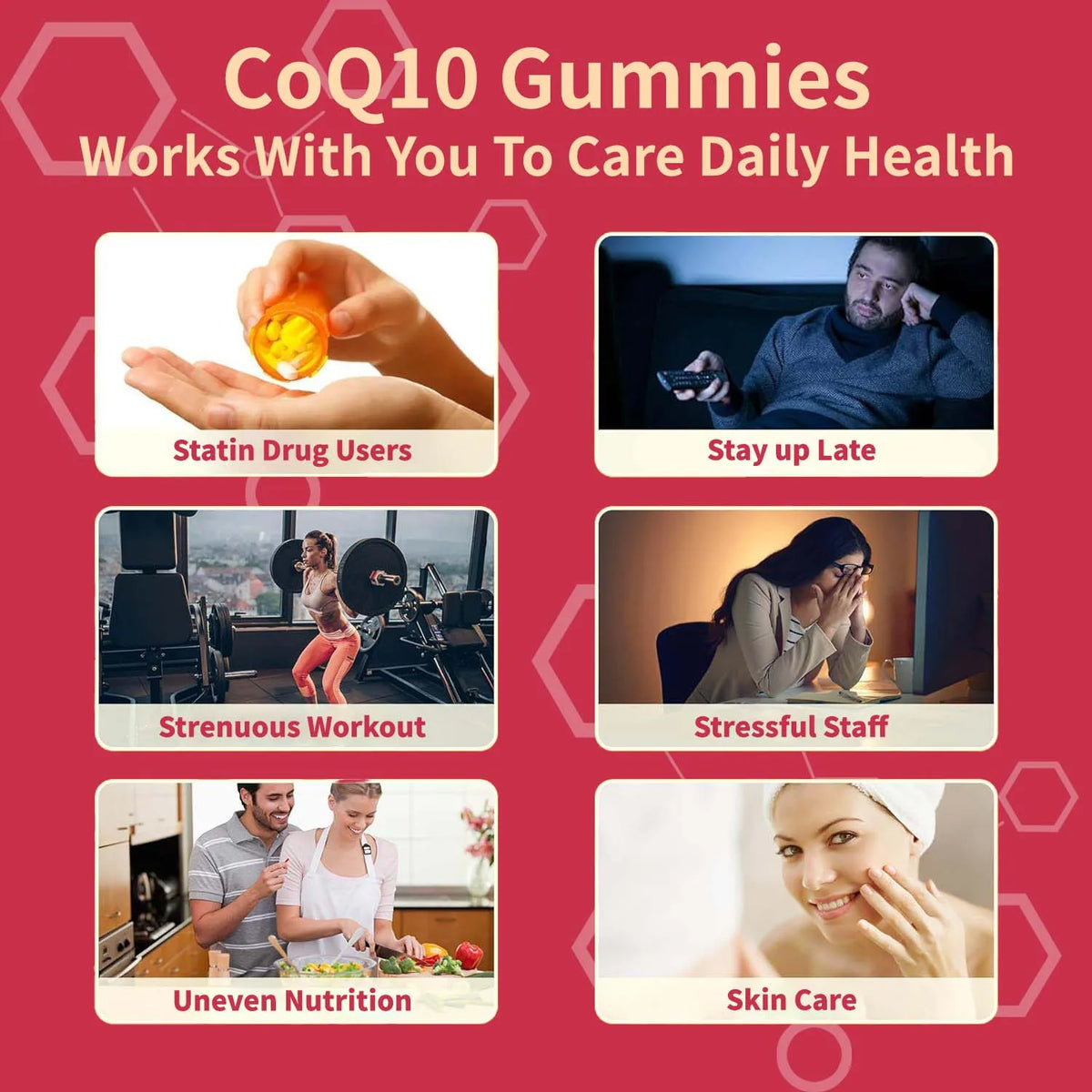 Organic Coenzyme Q10 Gummies - Supports Energy Production, Core System Health, Supports Immunity - Dietary Supplement