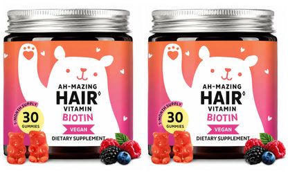 Biotin Gummies 5000 Mcg Hair Skin Nails Support Vegan Beauty Vitamins 30 Gummies Daily Wellness Supplement