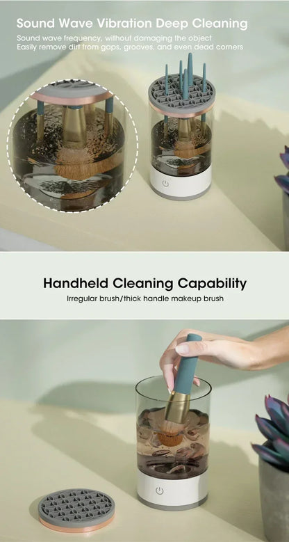 3 In 1 USB Electric Makeup Brush Cleaner Portable Makeup Brushes Lazy Cleaning Brush Tool Automatic Makeup Brush Cleaning