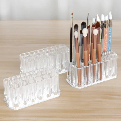 26 Holes Makeup Brush Holder Lipstick Holder Cosmetic Organizer Make up Brush Holder Storage Box Eye Brushes Display Rack Shelf