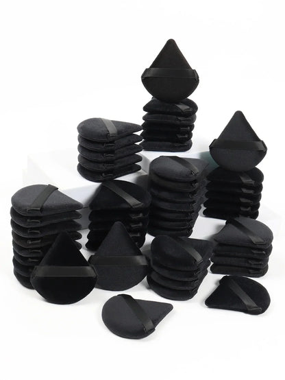 Triangle Powder Puff Facial Makeup Sponge Soft Velvet Cosmetics Puff Black Mixer Beauty Foundation Make-Up Sponge Makeup Access