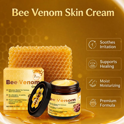 Bee Venom Skin Restoration Cream Lift Tightenes Sagging Fade Freckle Melanin Anti Cellulite Day & Night Body Massage Moisturizer