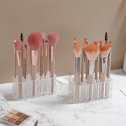26 Holes Makeup Brush Holder Lipstick Holder Cosmetic Organizer Make up Brush Holder Storage Box Eye Brushes Display Rack Shelf