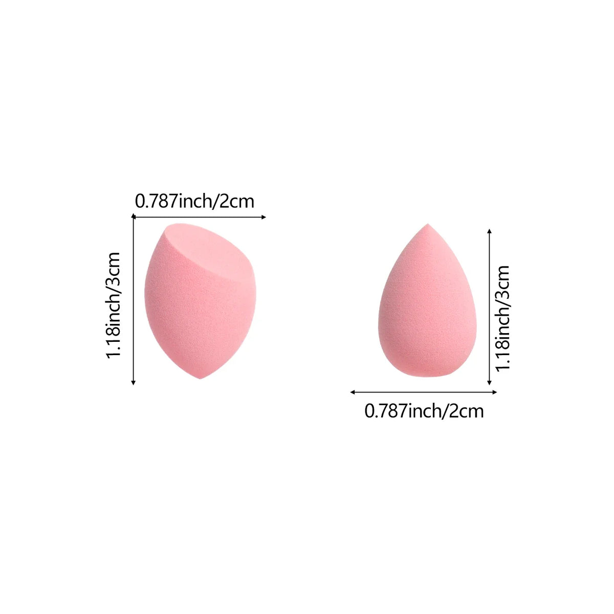 20pcs Mini Finger Puff Beauty Cosmetic Foundation Cosmetic Sponge Makeup Blender Suitable for Cream & Powder Concealer
