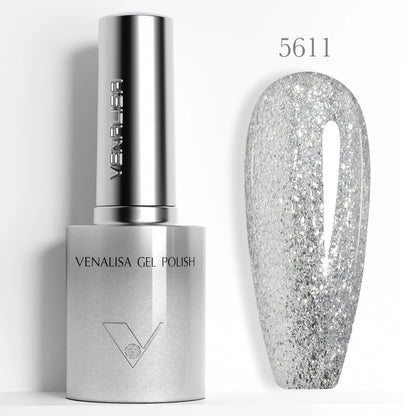 10ml Venalisa Hema Free TPO Free Gel Nail Polish Christmas New Year Soak Off Glitter Red Colors Cat Eye Magnet Nail Gel Polish