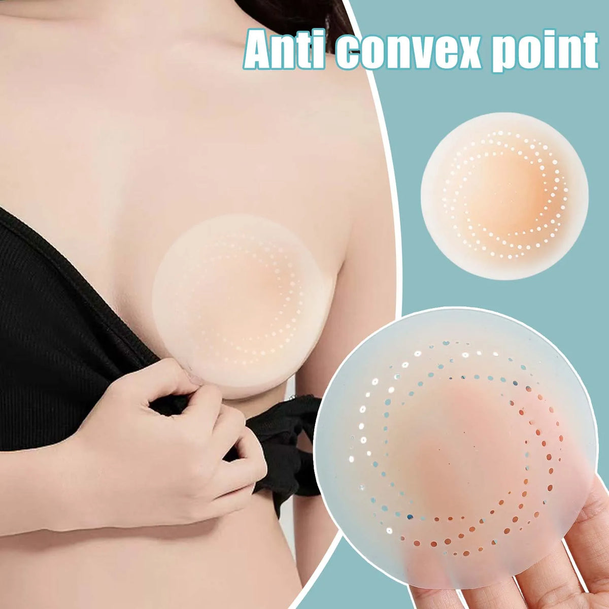 2-10PCS Invisible Self Adhesive Chest Paste Reusable Breathable Breast Sticker Strapless Lift Up Bra Pad Silicone Nipple Cover