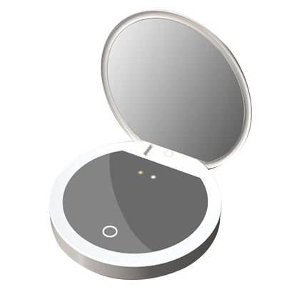 TJMIR UV Smart Sunscreen Mirror Portable LED Makeup Mirror with UV Detection & Sunscreen Testing