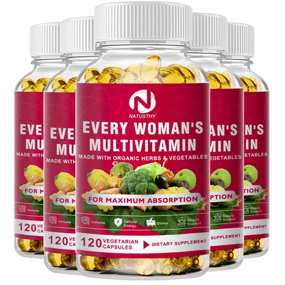 Multivitamin For Women Capsules Support Hormone Balance, Skin, Heart, Brain, Bone, Immune Health