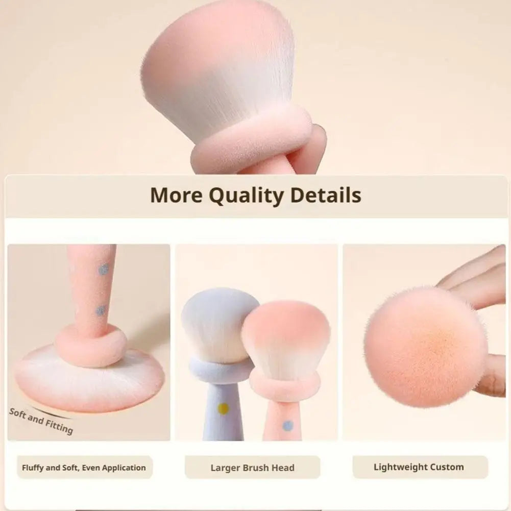 Cute Mushroom Powder Brush Blusher Brush Nail Dust Brush Makeup Brush Blusher Brush Nail Dust Brush Makeup Brush