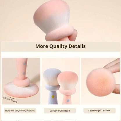 Cute Mushroom Powder Brush Blusher Brush Nail Dust Brush Makeup Brush Blusher Brush Nail Dust Brush Makeup Brush