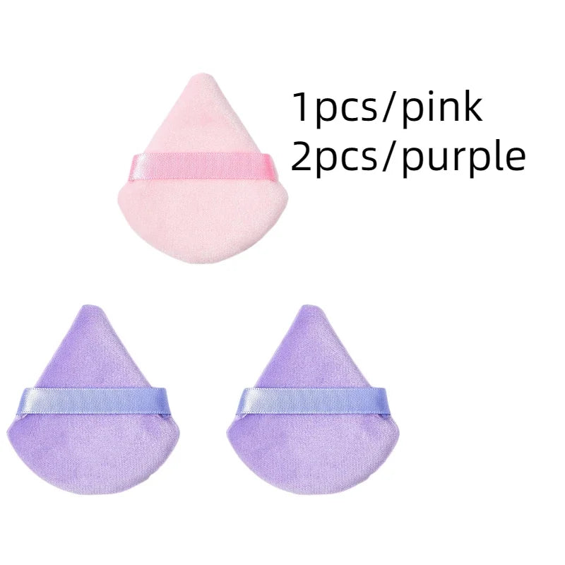 Colorful Triangle Makeup Puff Cosmetic Powder Pufff Makeup Sponge Puff Dry Use Women Smooth Beauty Washable Face Makeup Tool New