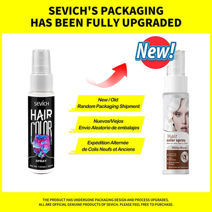 Sevich New Style Hair Color Spray One-Time Hair Color Instant Hair Salon Hair Care Styling Product For Men and Women 5 Color