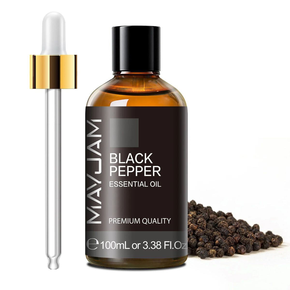 MAYJAM 100ml Pure Essential Oil with Glass Dropper, Aromatherapy Essential Oils Lavender Eucalyptus Rosemary Vanilla Aroma Oil