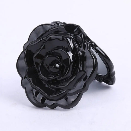 New Double-Sided Rose Flower Makeup Mirror Round Shape Handheld Mini Pocket Mirror Convenient Cosmetic Mirror Travel Beauty Tool
