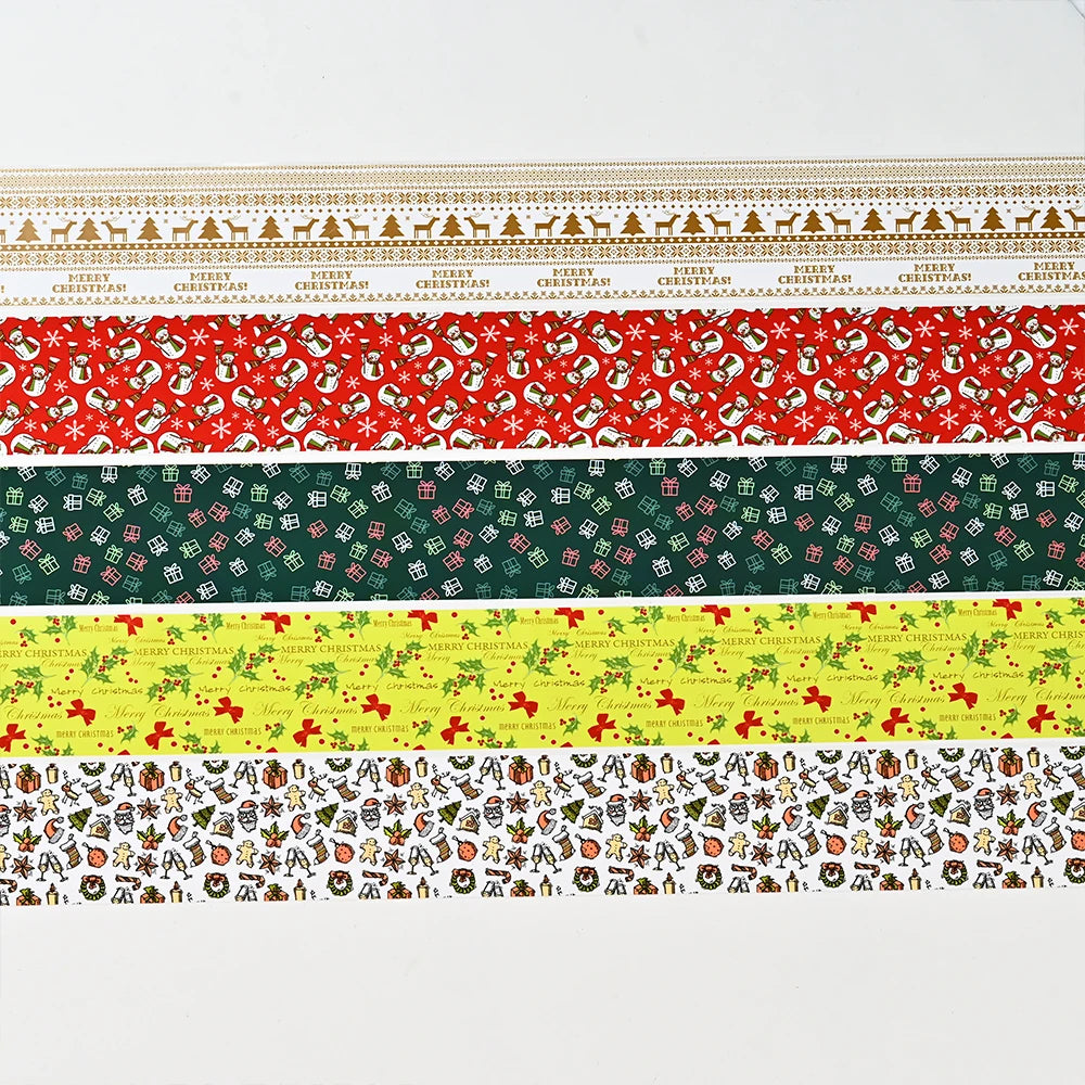 10Rolls Christmas Nail Transfer Foil Mixed Santa Snowman Elk Full Cover Nail Starry Paper For Holiday DIY Manicure Nail Stickers