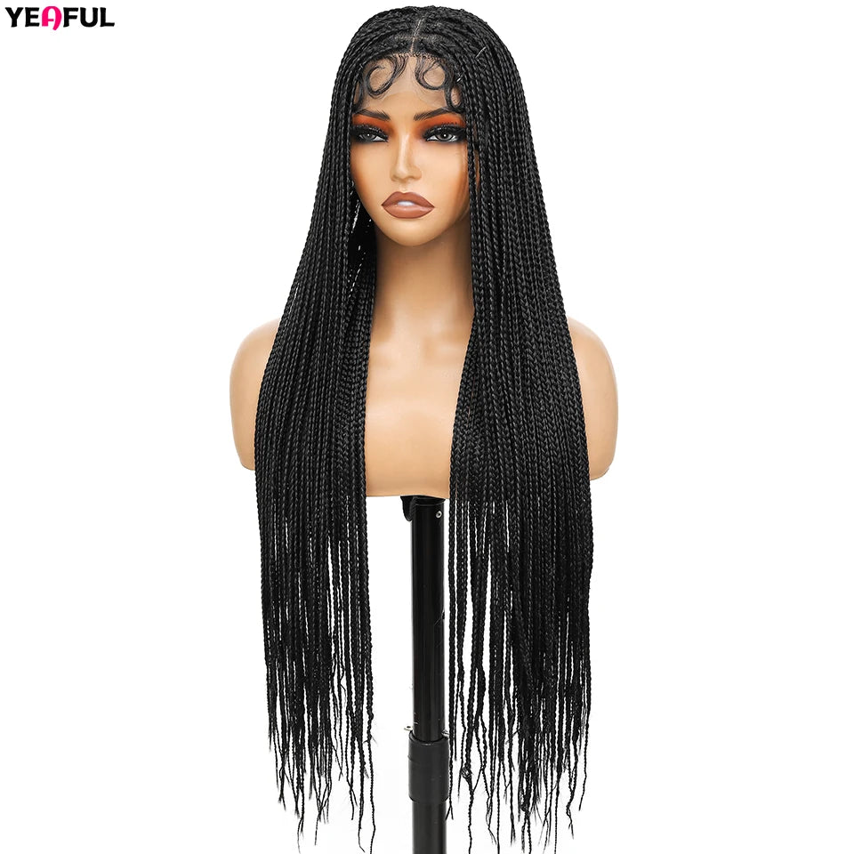 Braided Wigs Lace Front Synthetic Wig Bohemian Braided Wigs Boho Braids Wig Full Lace Braided Wigs Cheap Wigs On Sale Clearance