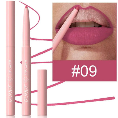 6Pcs Velvet Matte Lip Liner Pencil Set High Pigment Smooth Silky Texture Easy to Color & Define Lip Contours Daily Lip Makeup