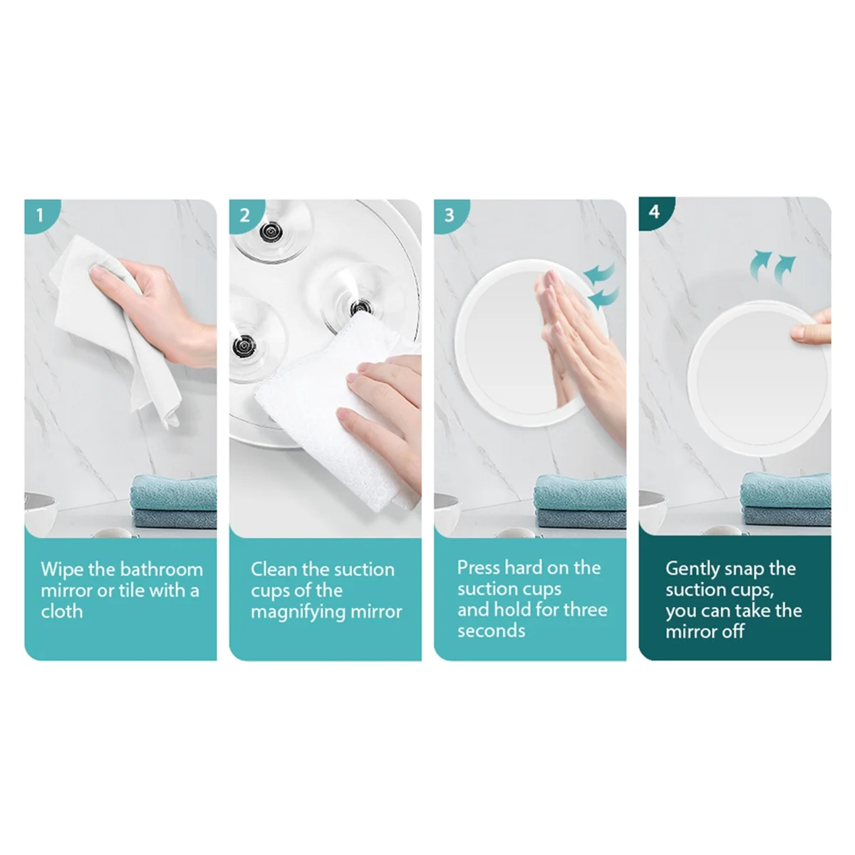 Best 10X Magnifying Mirror with Light Makeup Mirror with Lights Compact LED Magnified Mirror for Bathroom, Bedroom, Hotel