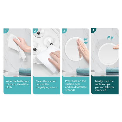 Best 10X Magnifying Mirror with Light Makeup Mirror with Lights Compact LED Magnified Mirror for Bathroom, Bedroom, Hotel