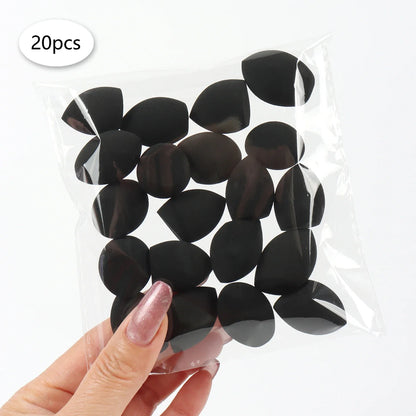 20pcs Mini Finger Puff Beauty Cosmetic Foundation Cosmetic Sponge Makeup Blender Suitable for Cream & Powder Concealer