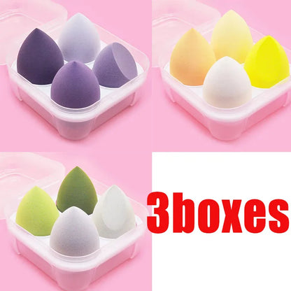4/12Pcs Beauty Egg Makeup Blender Cosmetic Puff Makeup Sponge Cushion Foundation Powder Sponge Beauty Tool Women Make Up