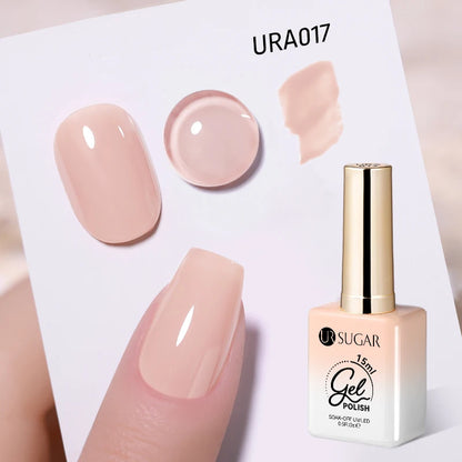 UR SUGAR 15ml Gel Nail Polish Neon Blue Red Green Pastal Nude UV/LED Soak Off No Wipe Nail Gel Polish Suitable For Summer Autumn