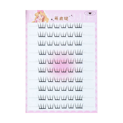Korean Idol DIY Lashes Extension Cute Cat Paw False Eyelashes Natural Make Up Large Capacity DIY Lash Cluster