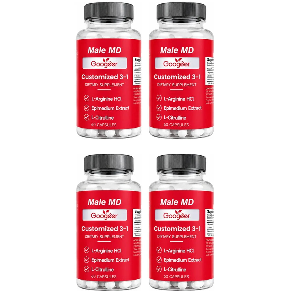 Googeer Men Vitality Capsules Daily Energy & Focus, Portable Care for Active Lifestyle, Easy To Carry Anytime Wellness Support