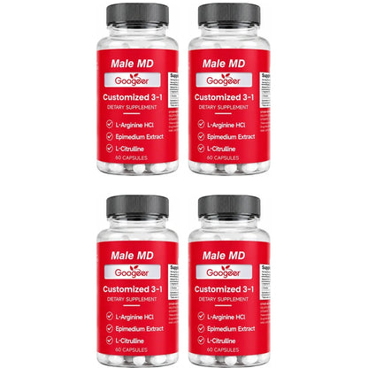 Googeer Men Vitality Capsules Daily Energy & Focus, Portable Care for Active Lifestyle, Easy To Carry Anytime Wellness Support