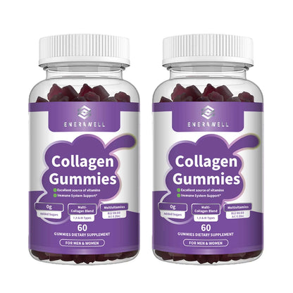 Collagen Complex Gummies, with Biotin & Vitamin C, Supports Skin, Hair, Nail, Joint Wellness, Gut Health & Digestion, Anti-Aging