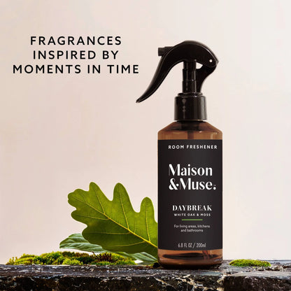 White Oak And Moss Air Freshener Spray 6.8 Fl Oz, Room Deodorizer Mist For Home Bathroom Office Long Lasting Scent