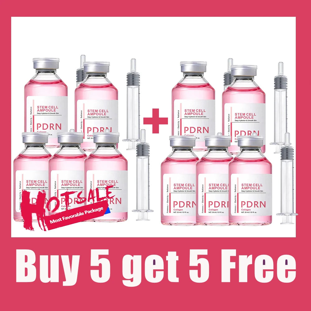 Stem Cell Ampoule Essence, PDRN Ampoule Deep Repair Renew Skin Brighten Tone Strengthen Barrier Firming Facial Essence