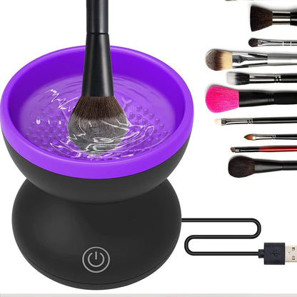 portable Electric Makeup Brush Cleaning Machine USB Cleaning Tool Suitable for Various Sizes of Beauty Makeup Brushes Artifact