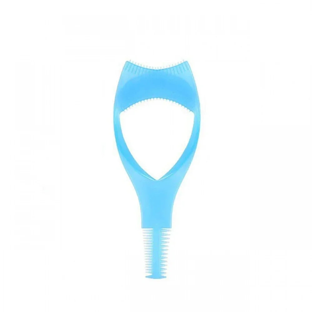 3 in 1 Portable Eyelash Makeup Tool Lash Curler Anti Smudge Mascara Shield Guard Eyeliner Holder Eye Beauty Cosmetic Accessory