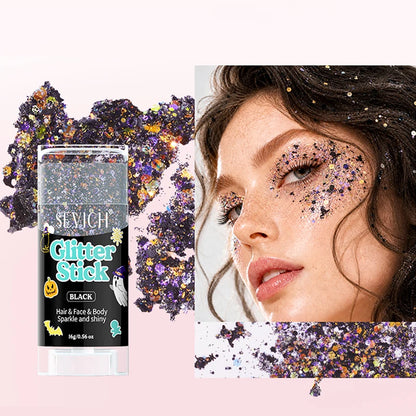Fairy Dust Sparkling Sequins Glitter Bar Makeup Face Body Glitter Gel Hair Glitter Spray Christmas Paillette for Child Girl