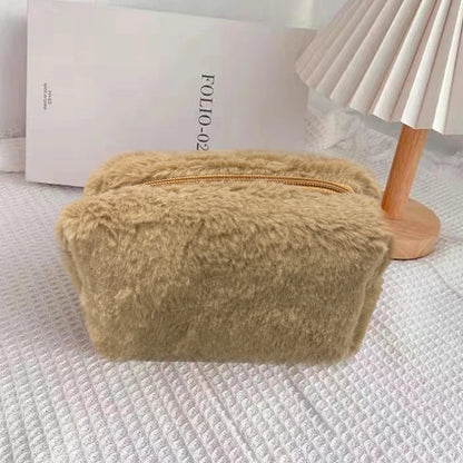 New-Plush Makeup Bags For Women Soft Travel Cosmetic Bag Organizer Case Lady Girls Make Up Case