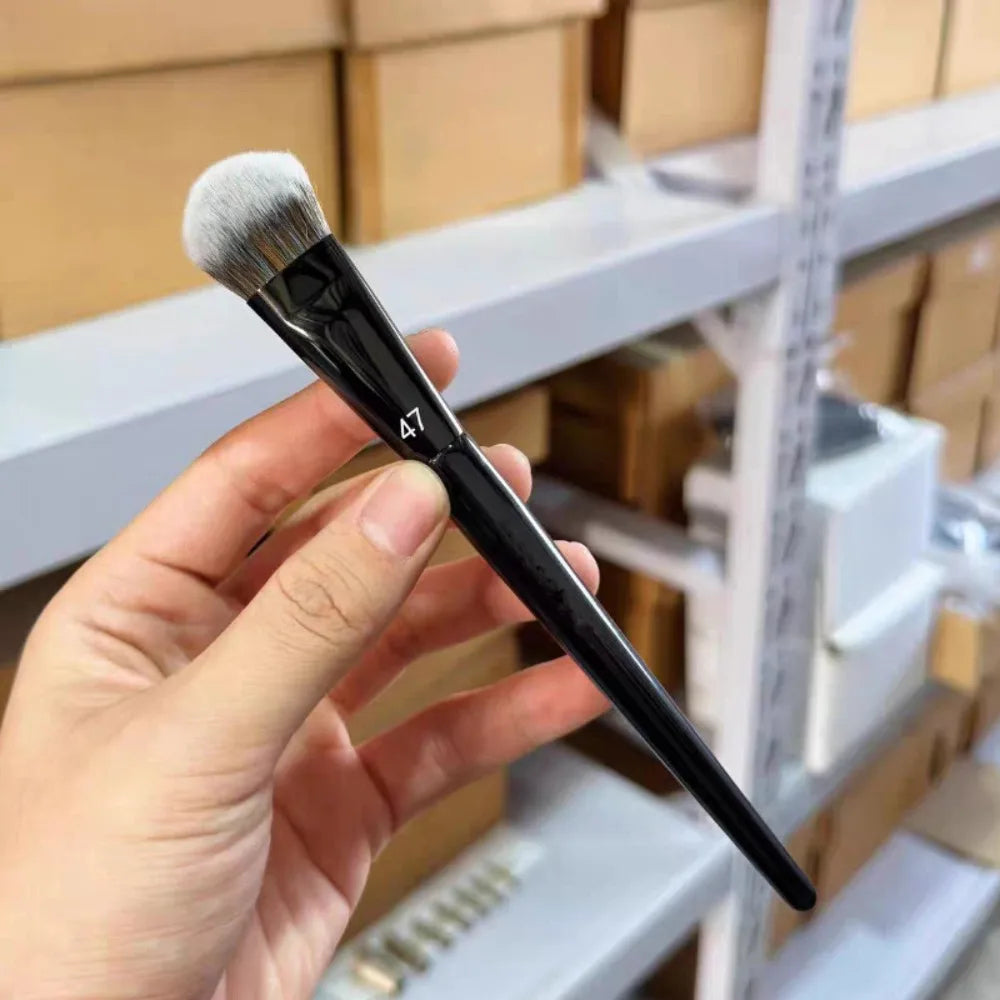 1/2/3Pcs 47 Professional Foundation Brush Angled Cosmetic Tool for Liquid Cream Blending Blush & Makeup Shadow - Broom Design
