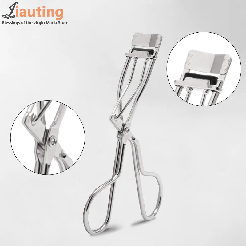 Mini Partial Eyelash Curler Nature Curl Sun Flower Eyelash Extension Volume Tweezers Stainless Steel Beauty Makeup Tool