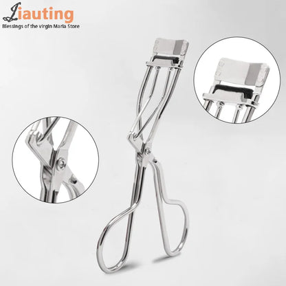 Mini Partial Eyelash Curler Nature Curl Sun Flower Eyelash Extension Volume Tweezers Stainless Steel Beauty Makeup Tool
