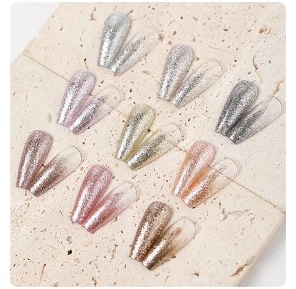 AS 15ml Sparkle Platinum Gel Nail Polish Shiny Pink Gold Silver Glitter Painting Gel Drawing Semi Permanent Tpo Free Varnish