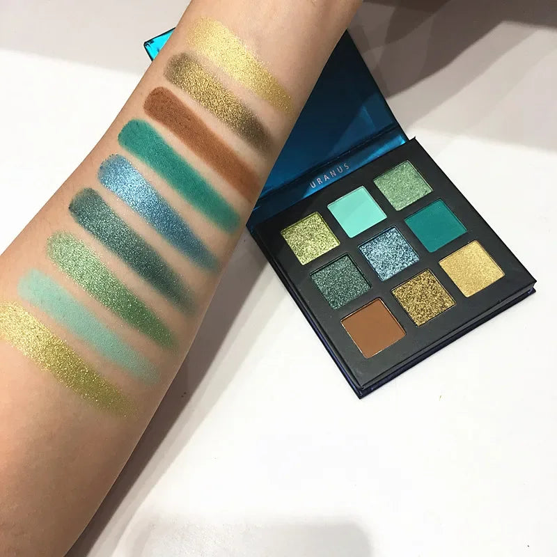 Beauty GLAZED Eyeshadow Palette 9 Color Shimmer Matte Longlasting Waterproof Palette Makeup