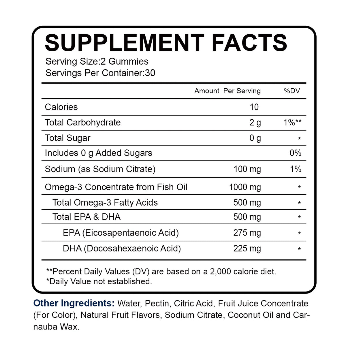 Omega 3 Fish Oil Gummies Support Brain & Nervous System Health, Cardiovascular & Skin Health, Antioxidant & Anti-Inflammation