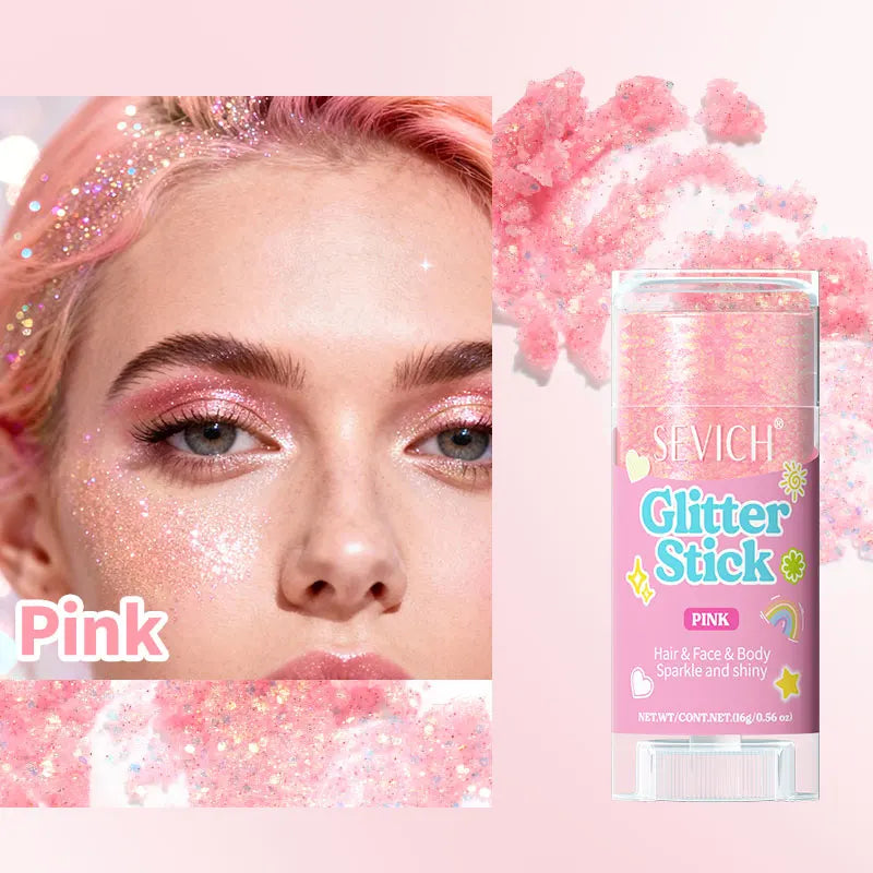 Fairy Dust Sparkling Sequins Glitter Bar Makeup Face Body Glitter Gel Hair Glitter Spray Christmas Paillette for Child Girl