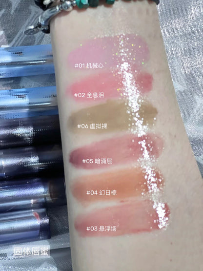 Chéeryep Makeup Set Glitter Eye Shadow Palette Lip Stick Moisturize Lip Balm Mirror 6Pcs Set Qianyan Kits For Women All in One